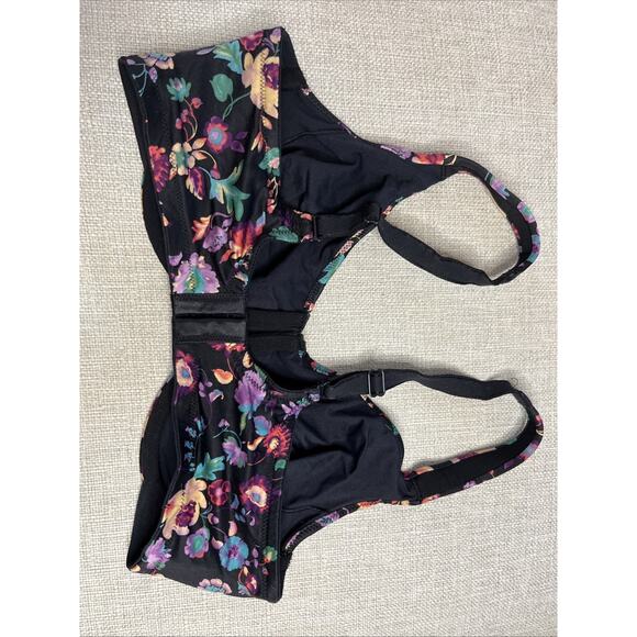 Soma 36D Satin Floral Sensuous Sides Minimizer Underwire Unlined Soft Cup Bra - Picture 5 of 7